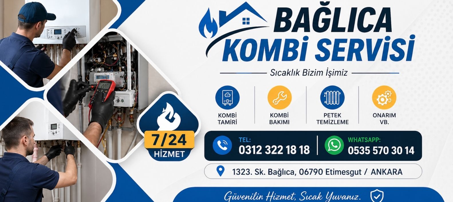 Bağlıca Kombi Bakım Petek Temizleme